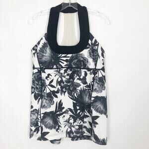 Women's Floral Tankini Halter Top Size S